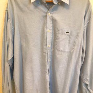 Lacoste blue dress shirt size 45 (L)